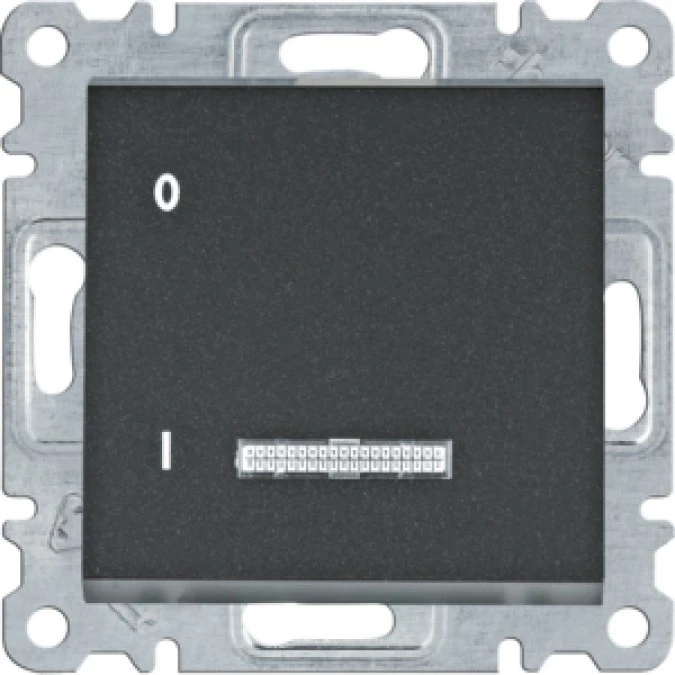 Lumina Łącznik kontrolny 1‑biegunowy czarny 16A/250VAC WL0613 - obrazek 1