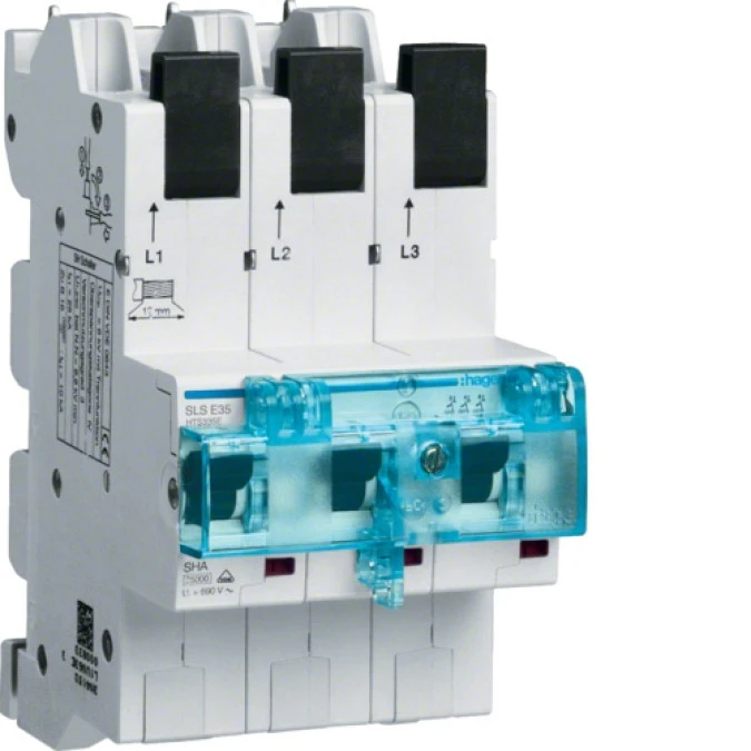 MCB SLS Wyłącznik nadprądowy selektywny 3P E 35A szyny Cu 40‑12x5/10mm HTS335E - obrazek 1