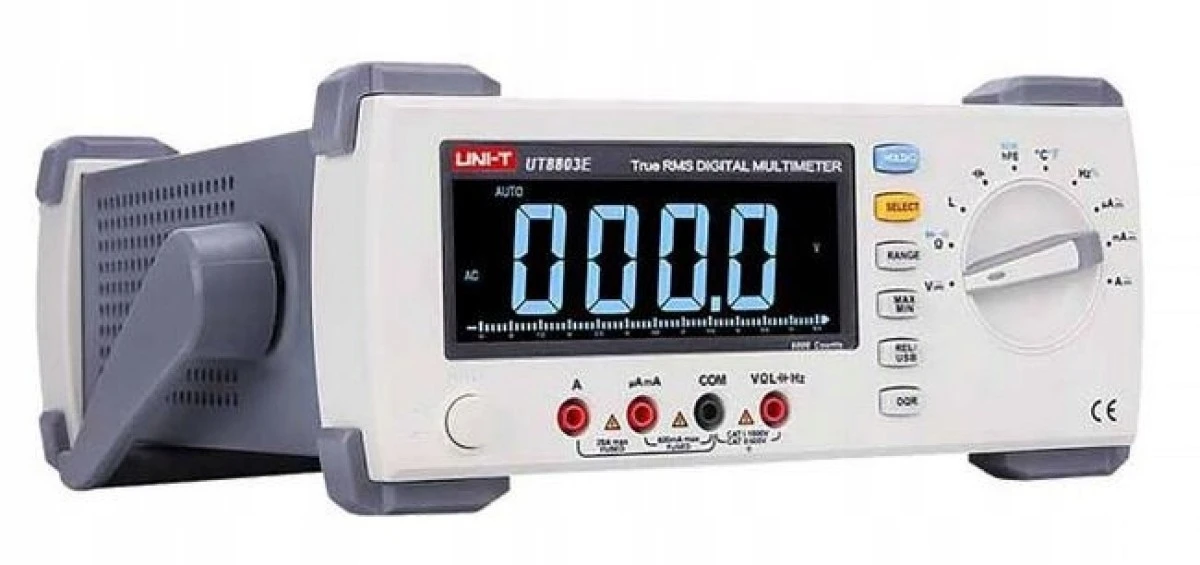 Miernik laboratoryjny podświetlany EBTN LCD, V AC/DC, A AC/DC, Om, F, Hz, H, oC, USB, True RMS UT‑8803E - obrazek 1