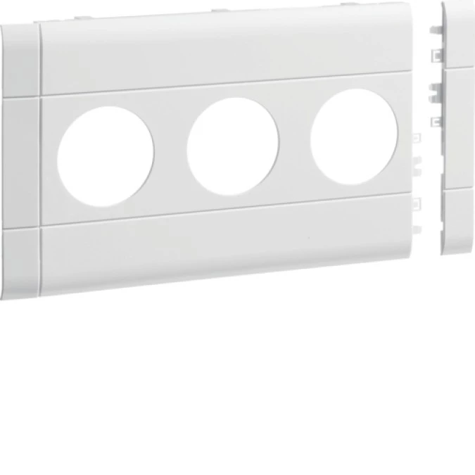 Maskownica 3‑krotna ABS bezhalogenowe (HFR) biała 120MM GB120309010 - obrazek 1