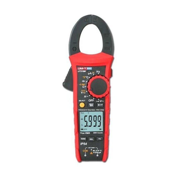 Miernik cęgowy UNI‑T PRO UT‑219M True RMS 600A AC/DC 600V NCV temp. pojemność częstotliwość LPF Inrush - obrazek 1