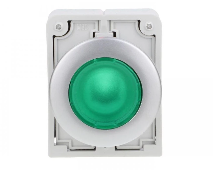 Napęd przycisku 30mm płaski zielony z podświetleniam z samopowrotem M30C‑FDL‑G 182927 - obrazek 2
