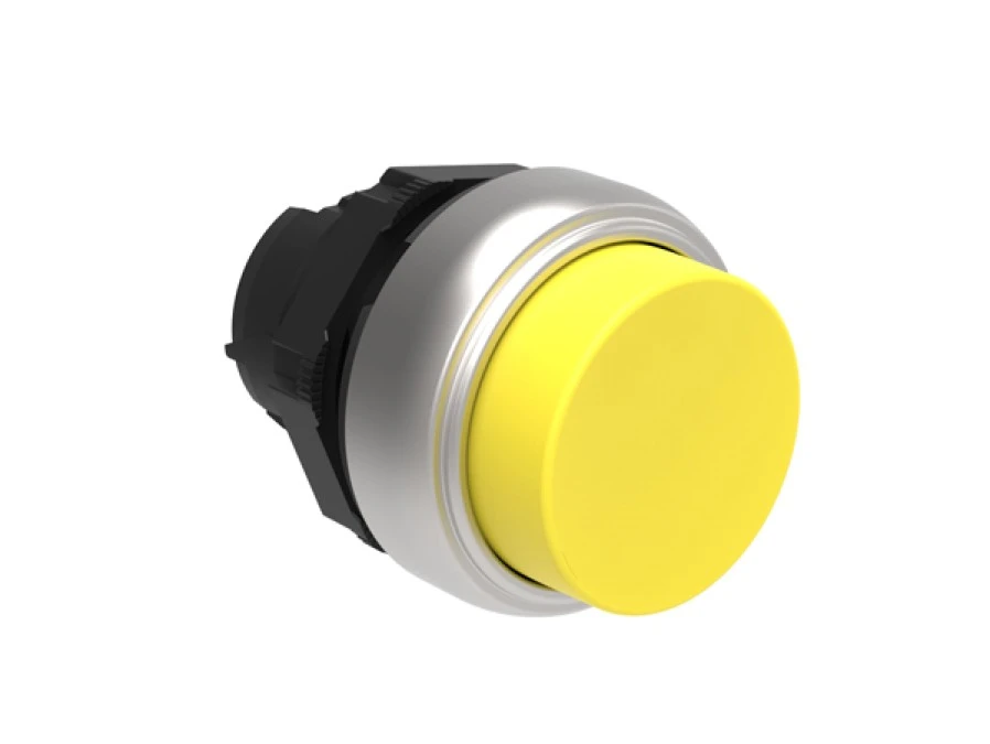 Napęd przycisku 22mm żółty bez samopowrotu bez adaptera LPCQ205 - obrazek 3