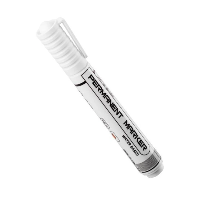 Marker pisak permanentny, biały Polax 4 mm, 10 szt. (49‑0061) - obrazek 3