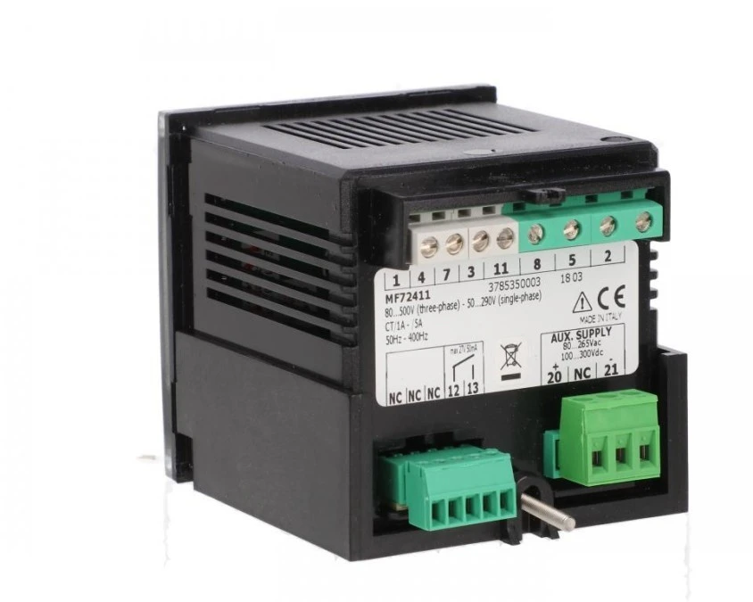 Miernik parametrów sieci NEMO 72‑LE tablicowy 1‑5A 500V A80‑265VAC/100‑300VDC wyjście impulsowe MF72411 - obrazek 2