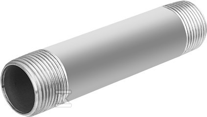 Sztucer stalowy ocynkowany 1/2" długość 0.12 m dwustronnie gwintowany 70.120.04V - obrazek 1