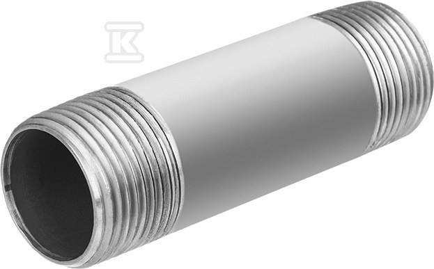 Sztucer stalowy ocynkowany 1" długość 0.12 m dwustronnie gwintowany 70.120.06V - obrazek 1