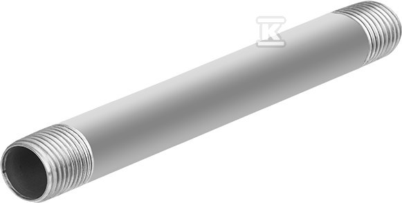 Sztucer stalowy ocynkowany 1 1/4" długość 0.30 m dwustronnie gwintowany 70.300.07V - obrazek 1