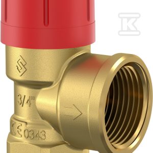 Zawór bezpieczeństwa do instalacji centralnego ogrzewania PRESCOR, przyłącze GW 3/4 cala, 3 bar 27024 Zawór bezpieczeństwa do instalacji centralnego ogrzewania PRESCOR, przyłącze GW 3/4 cala, 3 bar 27024