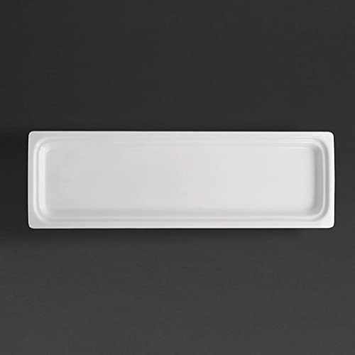 Olympia Biała porcelana 2/4 dwa czwarte rozmiary gastronomiczne 30 x 165 530 mm - obrazek 1