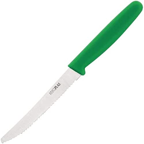 Hygiplas CF898 ząbkowany nóż do pomidorów, zielony - obrazek 1