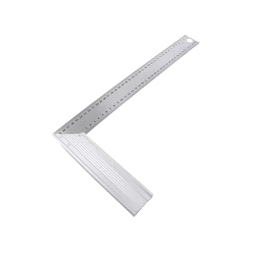 Stanley Kątownik stolarski (szerokość 400 mm, długość 200 żebrowany uchwyt aluminiowy, ostrze ze stali nierdzewnej, kąt 45) 1 45 687