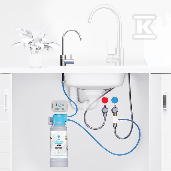 System filtrujący Dafi FLOW Comfort D1 + kran do wody filtrowanej ALTO chrom F.FR.FIL.POD.Z.REG.B