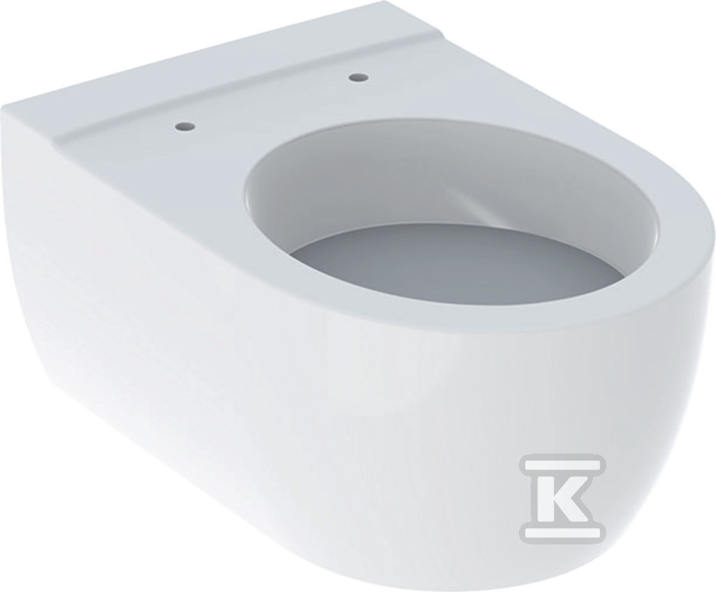 Miska wisząca WC iCon, lejowa, B35.5 cm, H33 cm, T53 cm, ukryte mocowania, KeraTect 204000600 - obrazek 1