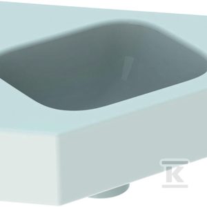 Umywalka iCon kompaktowa narożna, B46 cm, H13 cm, T33 cm, bez przelewu, bez otworu na baterię 124730000 Umywalka iCon kompaktowa narożna, B46 cm, H13 cm, T33 cm, bez przelewu, bez otworu na baterię 124730000