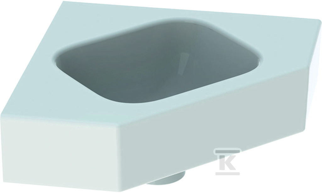 Umywalka iCon kompaktowa narożna, B46 cm, H13 cm, T33 cm, bez przelewu, bez otworu na baterię 124730000 - obrazek 1
