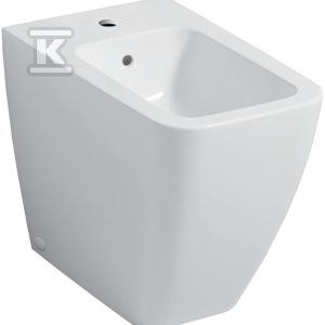 Bidet stojący iCon Square, B35.5 cm, H40 cm, T56 cm, przylegający do ściany, ukryte mocowania, z przelewem, z otworem na baterię, KeraTect 231950600 Bidet stojący iCon Square, B35.5 cm, H40 cm, T56 cm, przylegający do ściany, ukryte mocowania, z przelewem, z otworem na baterię, KeraTect 231950600