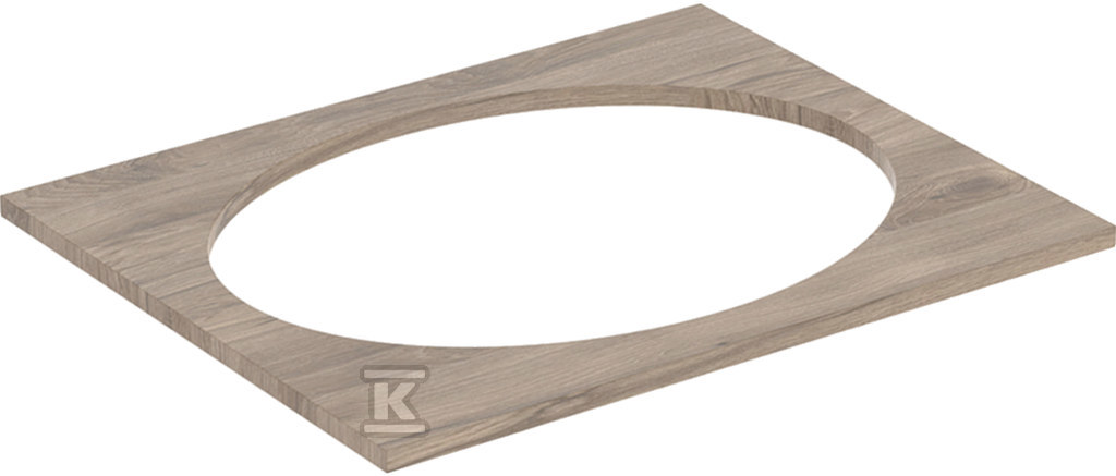 Blat pod umywalkę Selnova Square wpuszczaną w blat: B=59.1cm Orzech włoski hickory / Melamina struktura drewna 502.862.00.1 - obrazek 1
