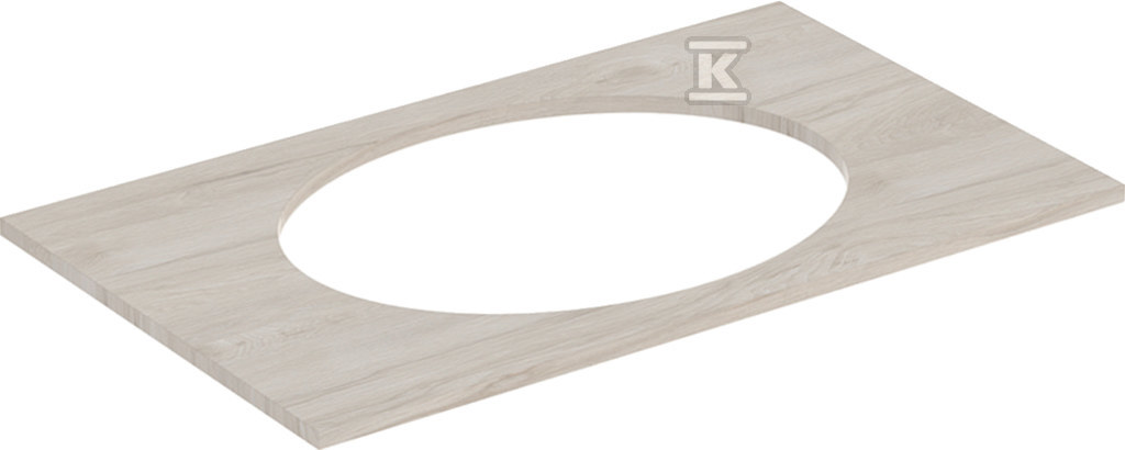 Blat pod umywalkę Selnova Square wpuszczaną w blat: B=79.1cm Orzech włoski hickory jasny / Melamina struktura drewna 502.867.00.1 - obrazek 1