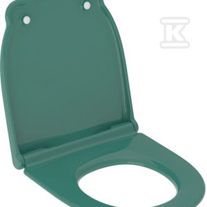 Deska sedesowa WC wolnoopadająca dla dzieci Bambini z uszami zielona 502.970.79.1 Deska sedesowa WC wolnoopadająca dla dzieci Bambini z uszami zielona 502.970.79.1