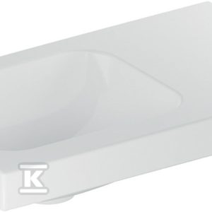 Umywalka iCon Light kompaktowa z powierzchnią odkładczą 53 cm bez otworu bez przelewu z półką z prawej 501.832.00.3