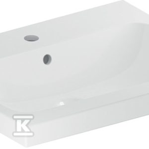 Umywalka iCon Light 60 cm z otworem na środku z przelewem 501.834.00.1 Umywalka iCon Light 60 cm z otworem na środku z przelewem 501.834.00.1