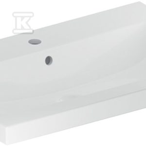 Umywalka iCon Light 75 cm z otworem na środku z przelewem 501.835.00.1 Umywalka iCon Light 75 cm z otworem na środku z przelewem 501.835.00.1