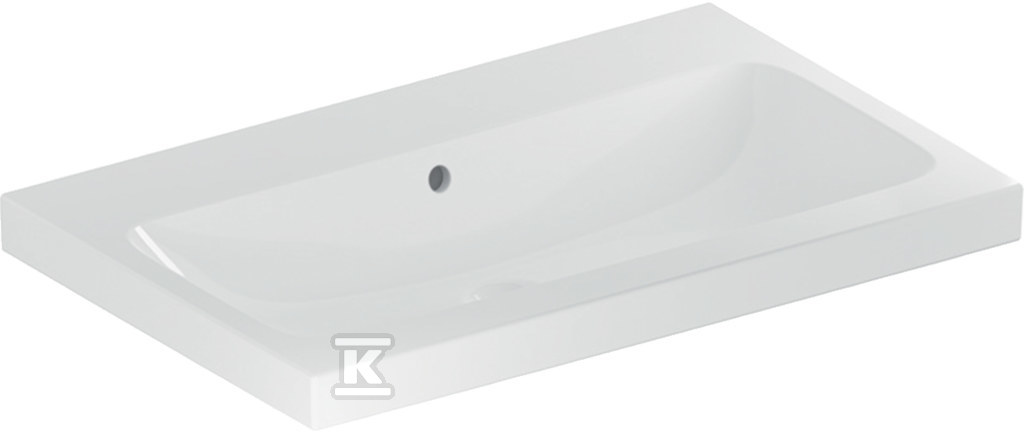 Umywalka iCon Light 75 cm bez otworu z przelewem 501.835.00.3 - obrazek 1