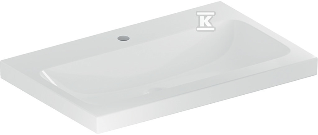 Umywalka iCon Light 75 cm z otworem na środku bez przelewu 501.835.00.5 - obrazek 1