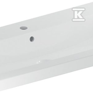 Umywalka iCon Light 90 cm z otworem na środku z przelewem 501.836.00.1 Umywalka iCon Light 90 cm z otworem na środku z przelewem 501.836.00.1