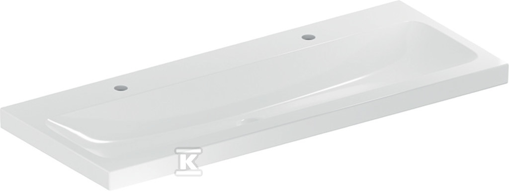 Umywalka iCon Light 120 cm z otworem z lewej i prawej bez przelewu 501.837.00.5 - obrazek 1