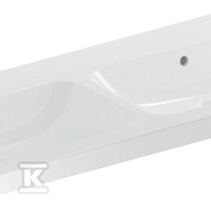 Umywalka iCon Light podwójna 120 cm bez otworu z przelewem 501.838.00.3
