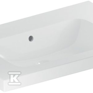 Umywalka iCon Light z powierzchnią odkładczą 75 cm bez otworu z przelewem 501.839.00.3 Umywalka iCon Light z powierzchnią odkładczą 75 cm bez otworu z przelewem 501.839.00.3