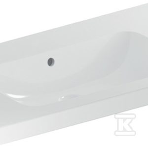 Umywalka iCon Light z powierzchnią odkładczą 90 cm bez otworu z przelewem 501.840.00.3 Umywalka iCon Light z powierzchnią odkładczą 90 cm bez otworu z przelewem 501.840.00.3