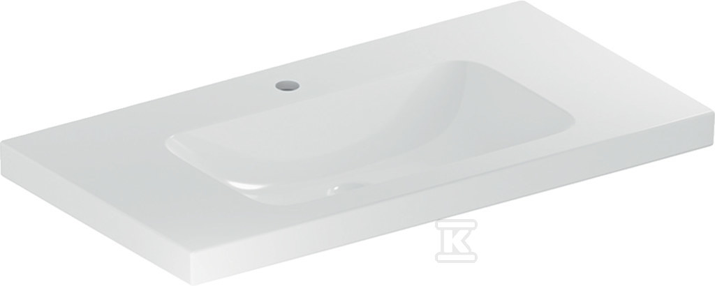 Umywalka iCon Light z powierzchnią odkładczą 90 cm z otworem na środku bez przelewu 501.840.00.5 - obrazek 1