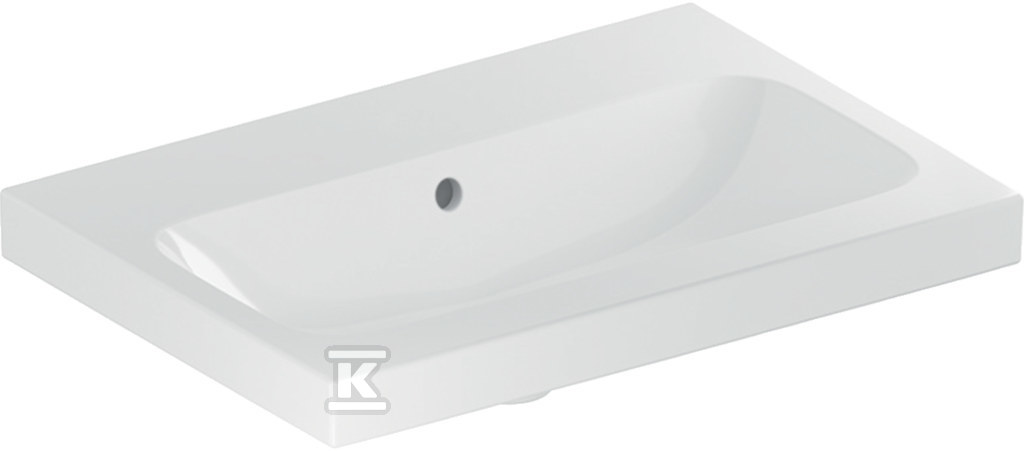 Umywalka iCon Light krótka 60 cm bez otworu z przelewem 501.841.00.3 - obrazek 1