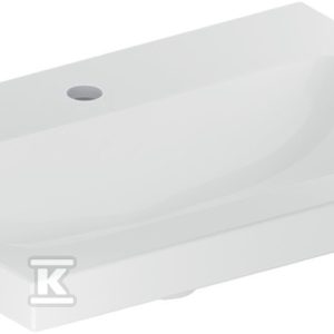 Umywalka iCon Light krótka 60 cm z otworem na środku bez przelewu 501.841.00.5