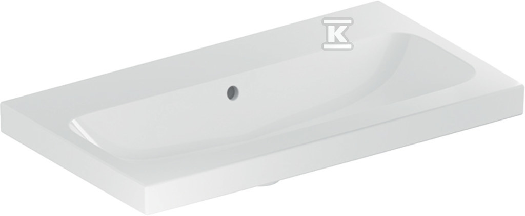 Umywalka iCon Light krótka 75 cm bez otworu z przelewem 501.842.00.3 - obrazek 1