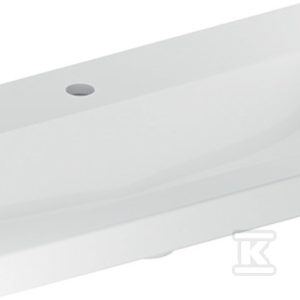 Umywalka iCon Light krótka 75 cm z otworem na środku bez przelewu 501.842.00.5