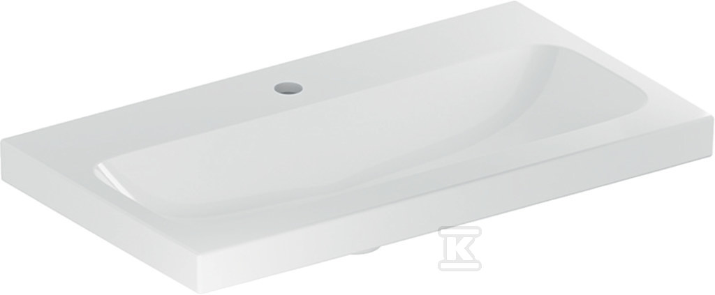 Umywalka iCon Light krótka 75 cm z otworem na środku bez przelewu 501.842.00.5 - obrazek 1