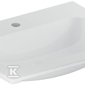 Umywalka iCon meblowa 60 cm z otworem na środku bez przelewu 501.843.00.1