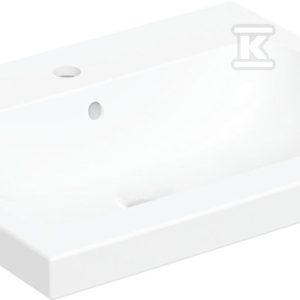 Umywalka iCon Light stawiana na blat 60 cm z otworem na środku z przelewem 501.847.00.1 Umywalka iCon Light stawiana na blat 60 cm z otworem na środku z przelewem 501.847.00.1