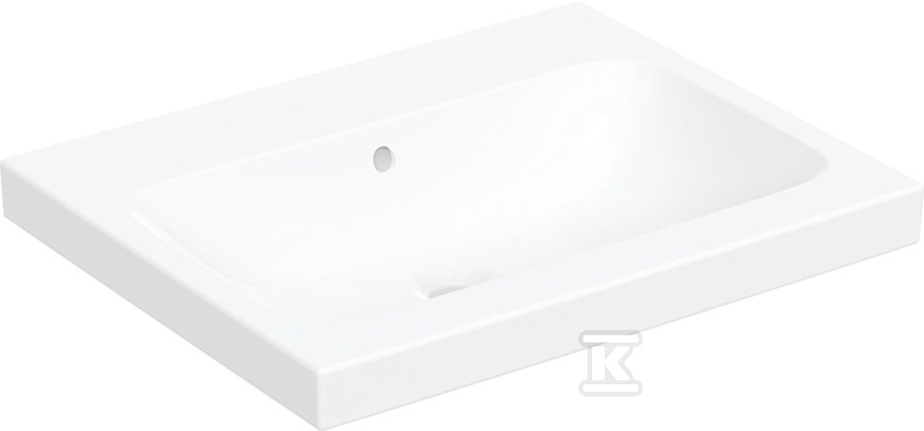 Umywalka iCon Light stawiana na blat 60 cm bez otworu z przelewem 501.847.00.3 - obrazek 1