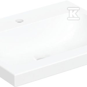 Umywalka iCon Light stawiana na blat 60 cm z otworem na środku bez przelewu 501.847.00.5 Umywalka iCon Light stawiana na blat 60 cm z otworem na środku bez przelewu 501.847.00.5