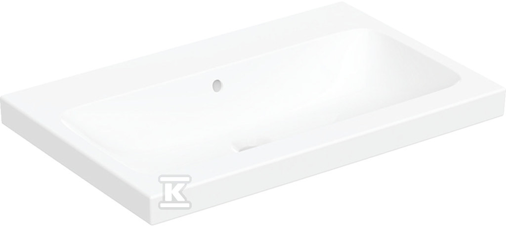 Umywalka iCon Light stawiana na blat 75 cm bez otworu z przelewem 501.848.00.3 - obrazek 1