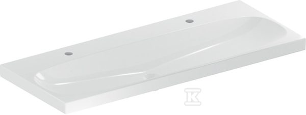 Umywalka Acanto B120cm otwór na baterię po lewej i prawej stronie bez przelewu 501.880.00.5
