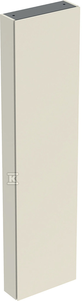 Wysoka szafka iCon z jednymi drzwiami i lustrem wewnętrznym krótka 45 cm x 180 cm x 15 cm Piaskowo-szary / Lakierowany na wysoki połysk 502.317.JL.1 - obrazek 1