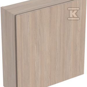 Górna szafka iCon kwadratowa z jednymi drzwiam, 45 cm x 46 7 cm x 15 cm Dąb / Melamina struktura drewna 502.319.JH.1