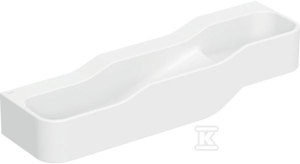Umywalka dla dzieci Bambini B140 bez otworu głębsza umywalka po lewej stronie biała 502.975.00.2