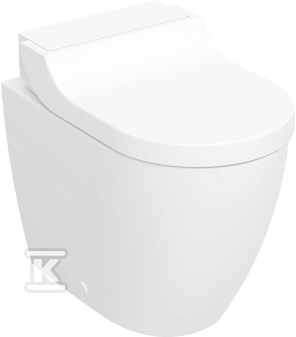 Miska myjąca z funkcją higieny intymnej AquaClean Tuma Comfort, stojąca miska WC, szkło białe 146.310.SI.1